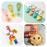 5Pcs O Ring Clasp Spring Gate Lobster Clasp DIY Carabiner Keychain Bag Clips Hoo