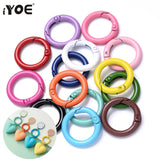 5Pcs O Ring Clasp Spring Gate Lobster Clasp DIY Carabiner Keychain Bag Clips Hoo