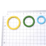 5Pcs O Ring Clasp Spring Gate Lobster Clasp DIY Carabiner Keychain Bag Clips Hoo