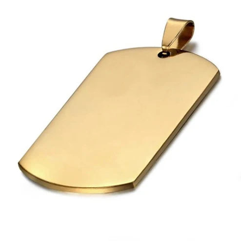 5Pcs Stainless Steel Military ID Dog Tags Pendant Jewelry