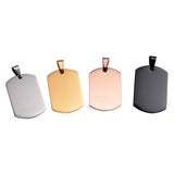 5Pcs Stainless Steel Military ID Dog Tags Pendant Jewelry