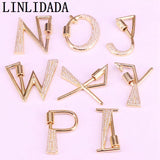 5Pcs 28MM Letter Initial Screw Clasp Charm Jewelry Component