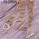 5Pcs 28MM Letter Initial Screw Clasp Charm Jewelry Component