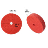 5Pcs 3 Inch Fiber Polishing Buffing Wheel for Stainless Steel Polishing
