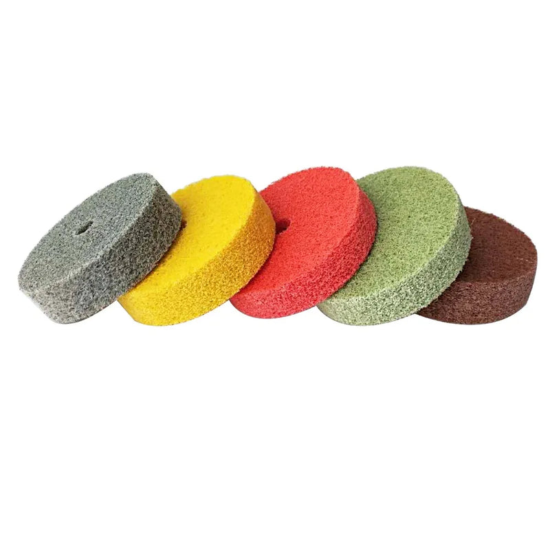 5Pcs 3 Inch Fiber Polishing Buffing Wheel for Stainless Steel Polishing