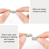 5Pcs 3-Ring 1.5mm Hole Magnetic Clasps for DIY Jewelry Making