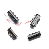 5Pcs 3-Ring 1.5mm Hole Magnetic Clasps for DIY Jewelry Making