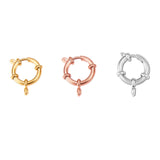 5Pcs Stainless Steel Spring Ring Round Clasps Open Ring