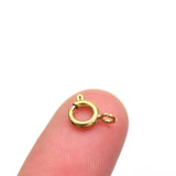5Pcs Stainless Steel Spring Ring Round Clasps Open Ring