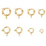 5Pcs Stainless Steel Spring Ring Round Clasps Open Ring