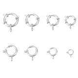 5Pcs Stainless Steel Spring Ring Round Clasps Open Ring
