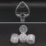 5Pcs 50ml Portable Heart Alcohol Spray Bottle Hand Sanitizer Travel Keychain