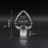 5Pcs 50ml Portable Heart Alcohol Spray Bottle Hand Sanitizer Travel Keychain