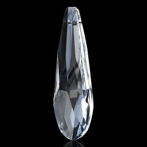 5Pcs 50mm 63mm Glass Teardrop Charms Crystal Pendants Sun Catcher Chandelier