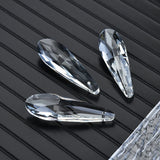 5Pcs 50mm 63mm Glass Teardrop Charms Crystal Pendants Sun Catcher Chandelier