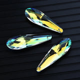 5Pcs 50mm 63mm Glass Teardrop Charms Crystal Pendants Sun Catcher Chandelier