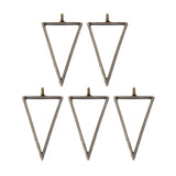 5Pcs Hollow Frame Open Back Bezel Pendant Resin Pressed Flower Jewelry Making