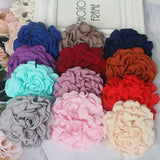 5Pcs Fabric Rose Flowers DIY Hair Dress Decoration