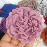5Pcs Fabric Rose Flowers DIY Hair Dress Decoration