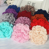 5Pcs Fabric Rose Flowers DIY Hair Dress Decoration