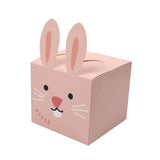 5Pcs 9x9x9cm Square Pink Animal Candy Box