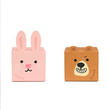 5Pcs 9x9x9cm Square Pink Animal Candy Box