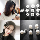 5Pcs Rhinestone Flower Hair Clips Hair Claw Hairpins