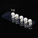 5Pcs Rhinestone Flower Hair Clips Hair Claw Hairpins