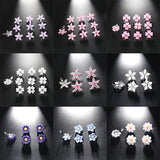 5Pcs Rhinestone Flower Hair Clips Hair Claw Hairpins