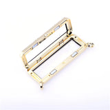 5Pcs Alloy Rectangle Necklace Glass Memory Charm Locket Pendant