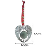 5Pcs Angel Wing Shaped Christmas Tree Ornaments DIY Pendant - Gold