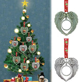5Pcs Angel Wing Shaped Christmas Tree Ornaments DIY Pendant - Gold