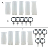 5Pcs Beer Bottle Opener Silicone Mold with Stainless Steel Insert Parts