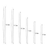 5Pcs Big Eye Beading Needles Curved Stainless Steel Jewelry Making Tools