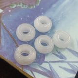 5Pcs Big Hole Beads Natural Semi-precious Stone Loose Beads Hole Size 6mm