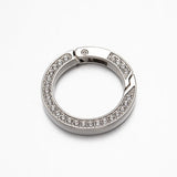 5Pcs Rhinestone Hook Carabiner Snap DIY Jewelry Bag Accessories Strap Keychain