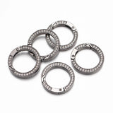 5Pcs Rhinestone Hook Carabiner Snap DIY Jewelry Bag Accessories Strap Keychain