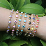 5Pcs Bohemia Filled Eye Tennis Bracelet