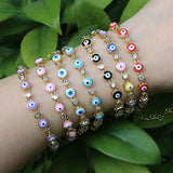 5Pcs Bohemia Filled Eye Tennis Bracelet