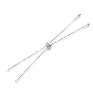 5Pcs Brass Adjustable Slider Chain for DIY Bracelets Beads Charms Jewelry