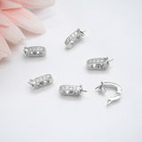 5Pcs Brass Enhancer Bails Cup & Peg Half Drilled Pearl Bead Pendant Setting