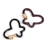 5Pcs Butterfly Enamel Clasps Jewelry Making Supplies