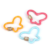 5Pcs Butterfly Enamel Clasps Jewelry Making Supplies