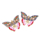 5Pcs CZ Micro Pave Butterfly Pendants DIY Jewelry Charms for Necklace