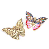 5Pcs CZ Micro Pave Butterfly Pendants DIY Jewelry Charms for Necklace