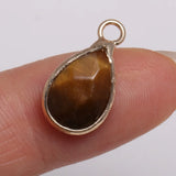 5Pcs Stone Water Drop Necklace Pendants for Jewelry Making