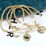 5Pcs Smiling Face Pendant Bracelet For Women DIY Jewelry