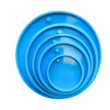 Circle Keychain Epoxy Resin Molds Pendant Charm Round Casting Resin