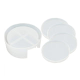 5Pcs Coaster Molds Set with Storage Box for Resin Crafts