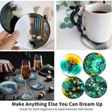 5Pcs Coaster Molds Set with Storage Box for Resin Crafts